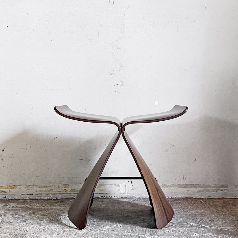 天童木工 Tendo バタフライスツール ローズウッド 柳宗理 MoMA ジャパニーズモダン ■