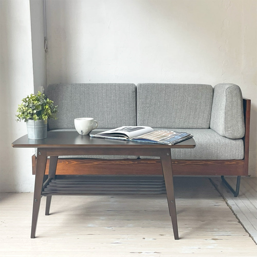 アデペシュ a.depeche ウォーム WARM LDソファ レフトアーム LD sofa left arm ヘリンボーン カバーリング 2シーター パイン材 定価90,200円 ★