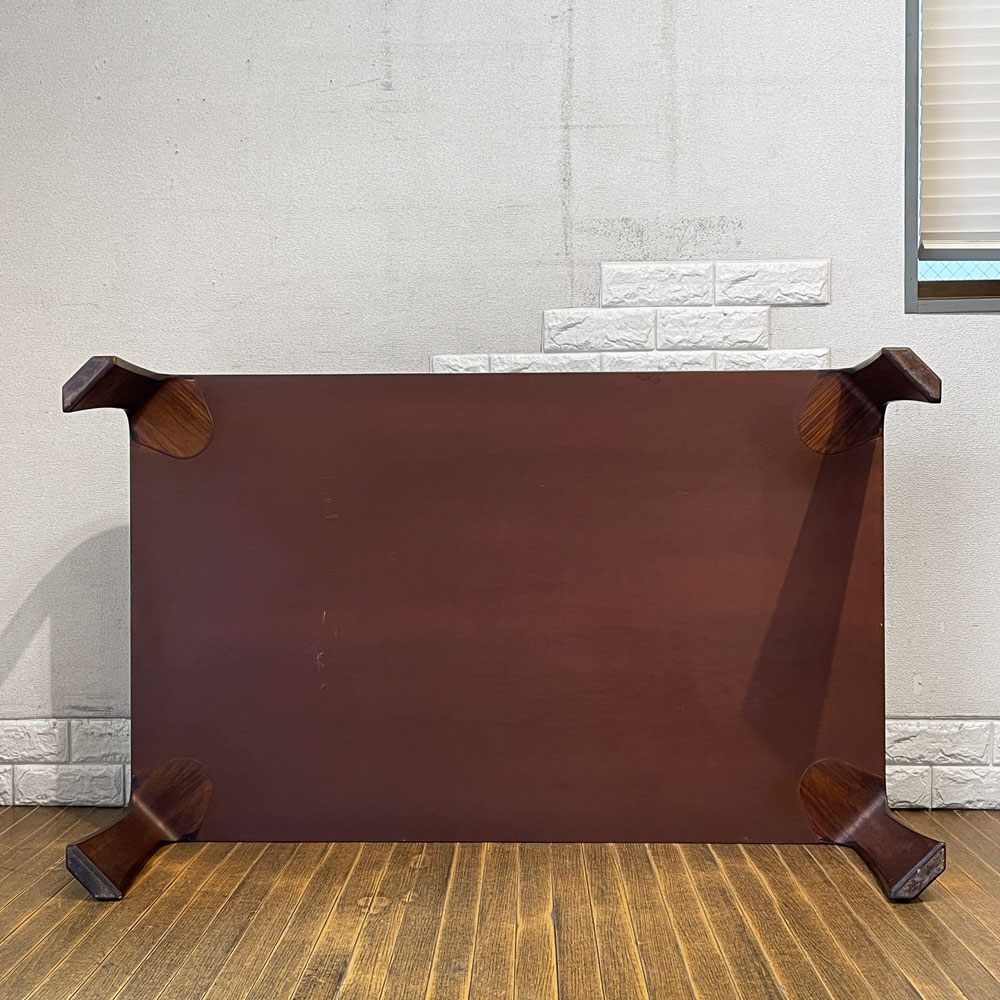 天童木工 TENDO 座卓 ローテーブル センターテーブル W121.5cm ローズウッド材 プライウッド 乾三郎 ジャパニーズモダン ◎