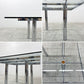 ノル Knoll アンドレ Andre Square Glass Table ダイニングテーブル ガラストップ  スクエア Tobia Scarpa モダンデザイン 〓