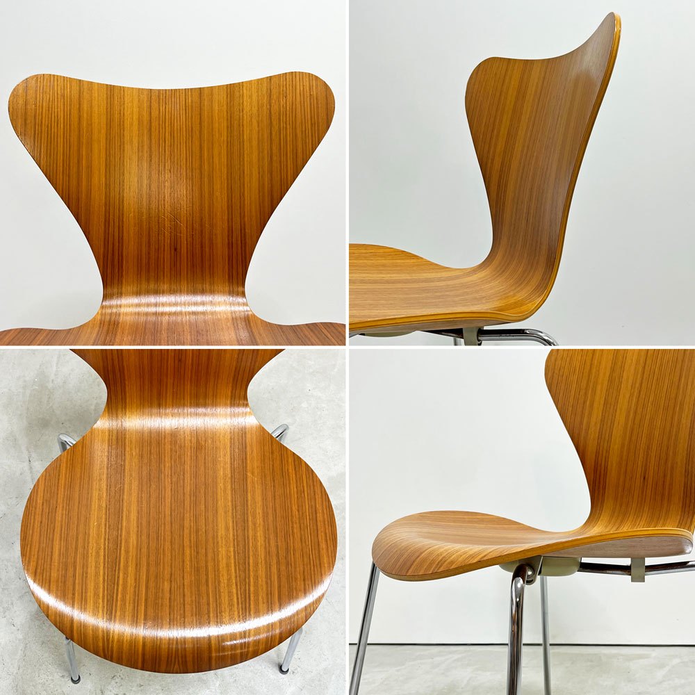 フリッツハンセン Fritz Hansen セブンチェア Seven Chair ダイニングチェア アルネヤコブセン Arne Jacobsen ウォールナット材 北欧家具 ●