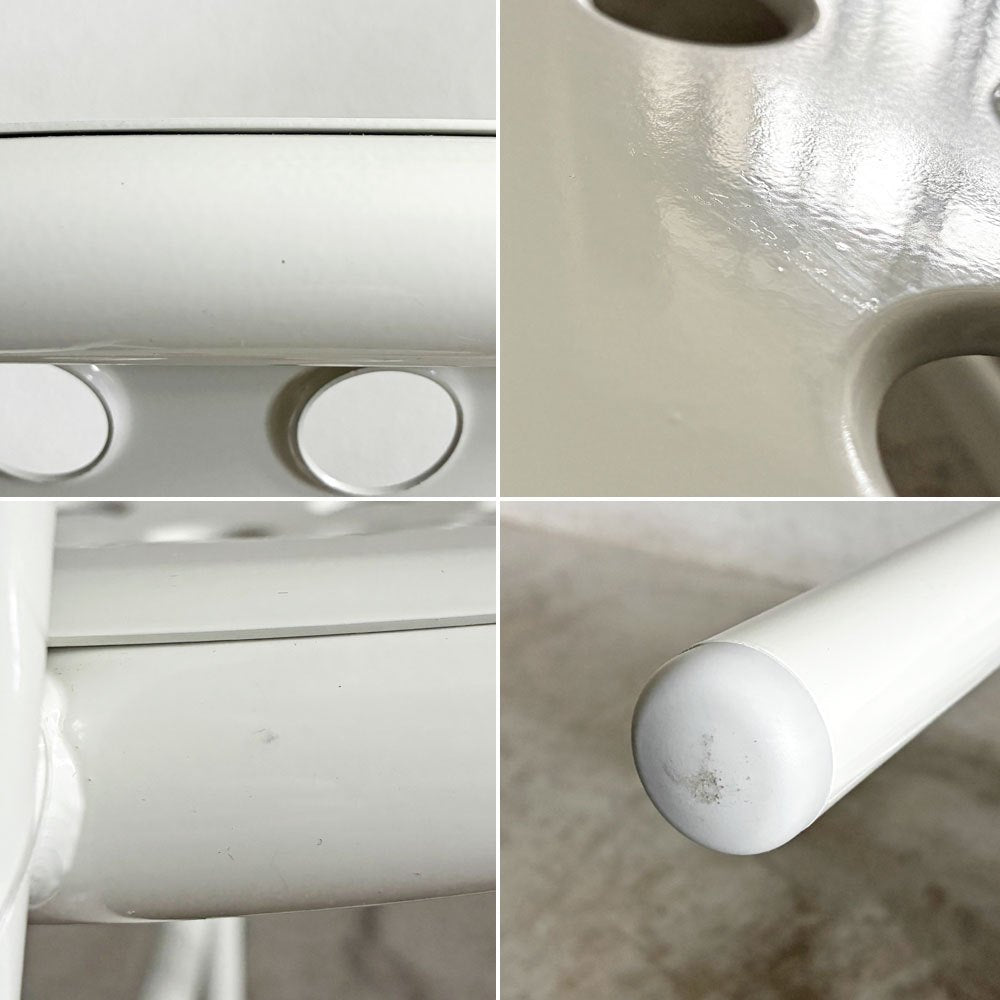 マジス MAGIS パイプチェア Pipe Chair ダイニングチェア パンチングシート アームなし ホワイト 屋外使用可 ジャスパー・モリソン 未使用品 定価￥90,200- 〓