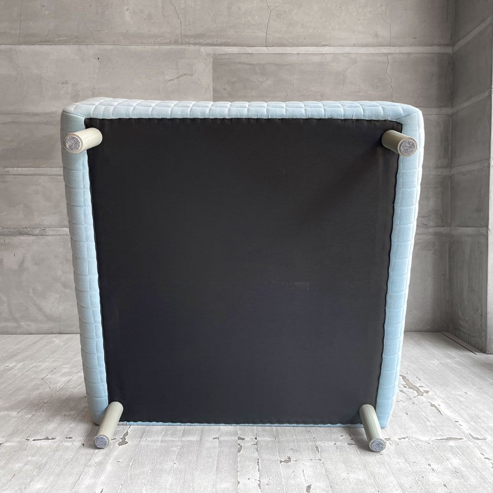 ハーマンミラー Herman Miller カラーフォーム ソファグループ ColourForm Sofa Group オットマン スツール スクエア マハラム生地 ライトブルー系 Scholten & Baijings ♪
