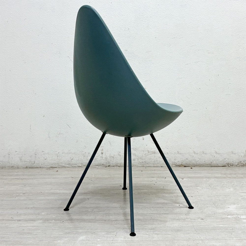 フリッツハンセン Fritz Hansen ドロップチェア Drop Chair ストームブルー アルネ・ヤコブセン 北欧 デンマーク ●