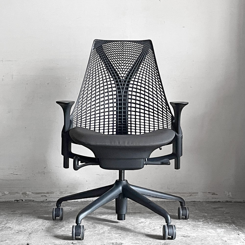 ハーマンミラー Herman Miller セイルチェア SAYL Chair デスクチェア オフィスチェア ブラック 旧モデル 2016年製 イヴ・ベアール ■