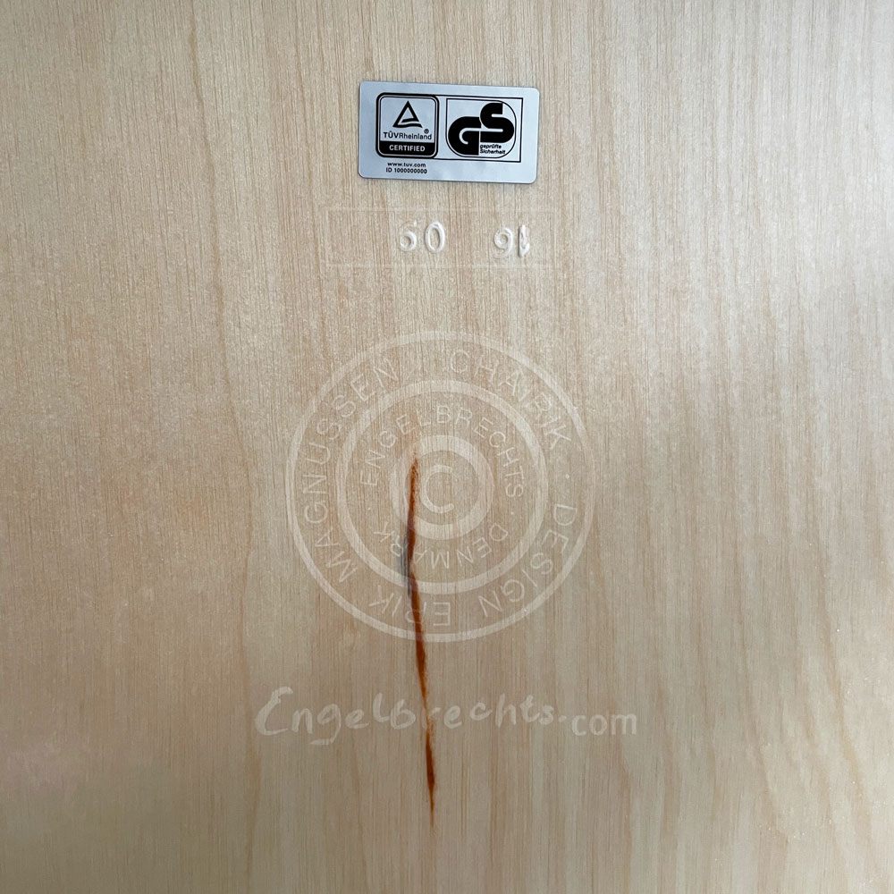 エンゲルブレヒト Engelbrechts チャリックチェア CHAIRIK Chair 101 ダイニングチェア スタッキング 4本脚 バーチ プライウッド スチール デンマーク 未使用品 定価63,800円 ♪