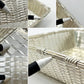 クリストフル CHRISTOFLE コレクション ガリア COLLECTION GALLIA ブレッド バスケット Bread Basket スクエア 編み込み シルバー 銀メッキ W23.5cm フランス A ●