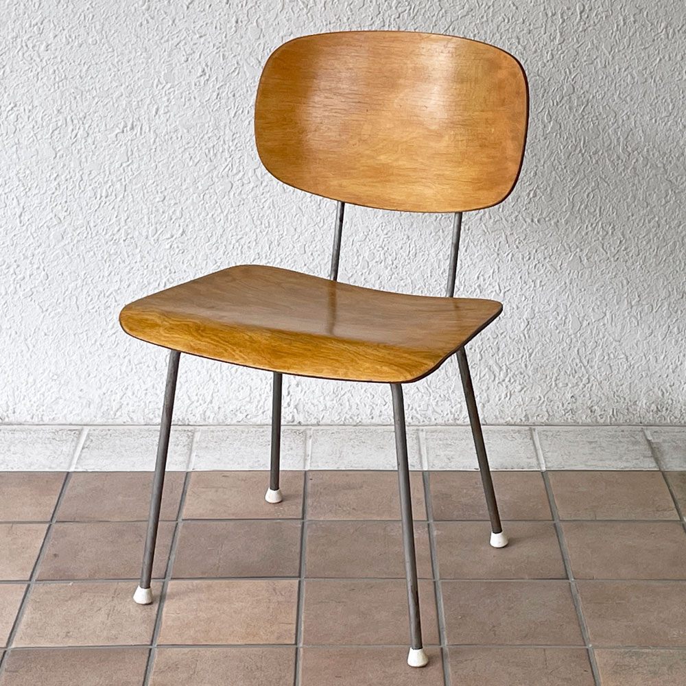 ギスペン Gispen model116 チェア ビンテージ プライウッドｘスチール ヴィム・リートフェルト Wim Rietveld オランダ ◇