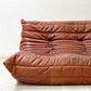 リーンロゼ ligne roset トーゴ TOGO 3Pソファ 3人掛けソファ 本革 ブラウン ミッシェル・デュカロワ Michel Ducaroy ●