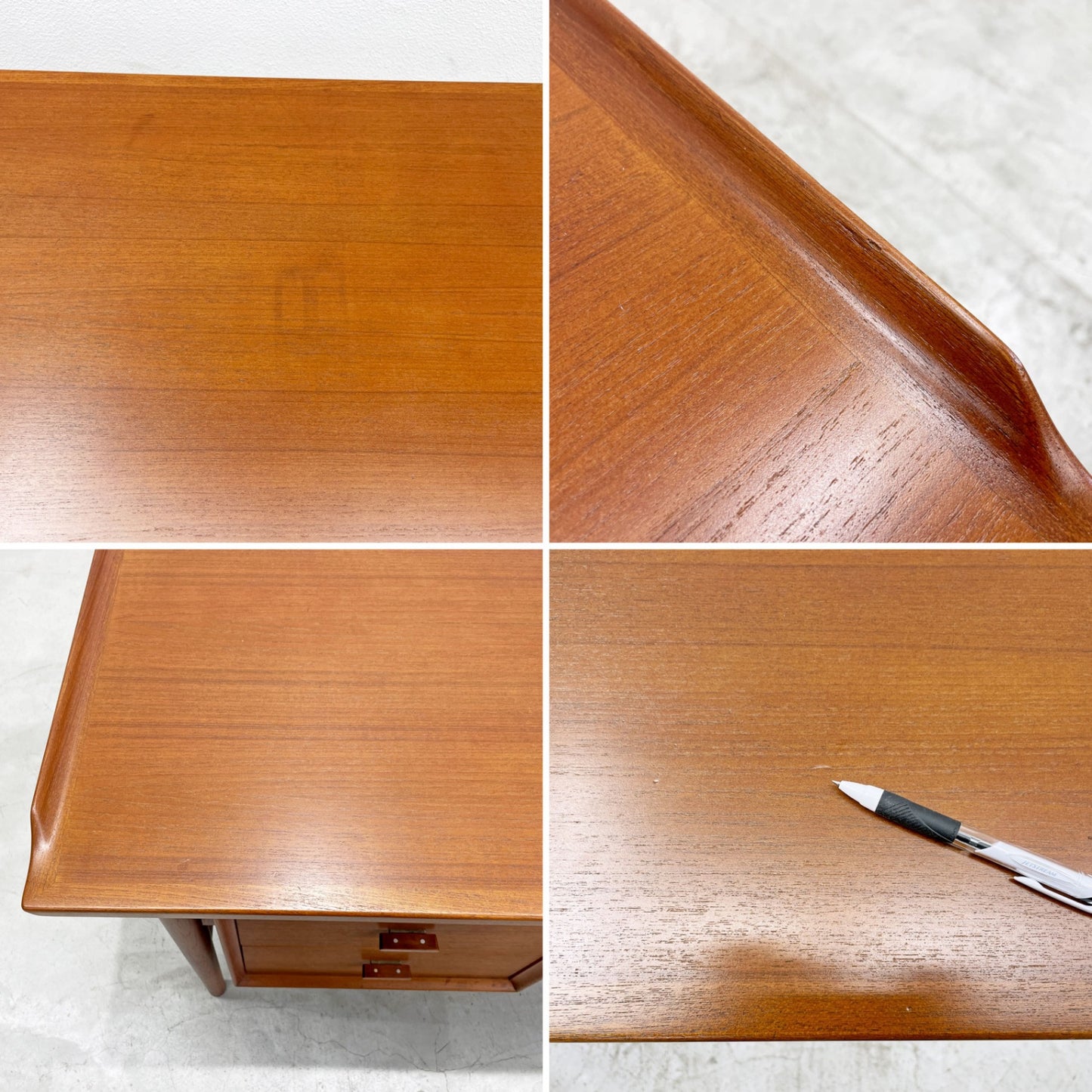 シバストファニチャー SIBAST FURNITURE No.207 両袖デスク チーク材 アルネ・ヴォッダー デンマークビンテージ 〓