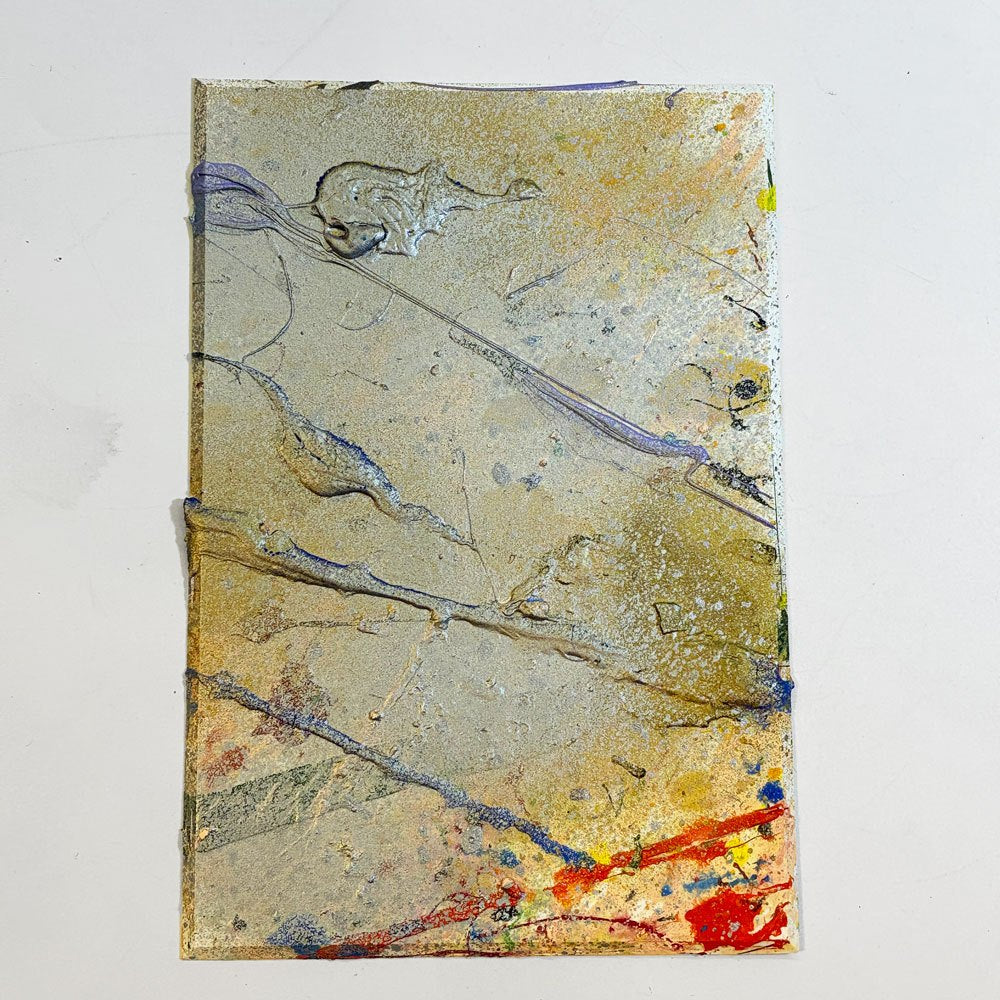 今井アレクサンドル ポストカード 油絵原画 アート 抽象画 アンフォルメル 10×15㎝ 直筆サイン 2015年 現代アート 今井俊満 H ★