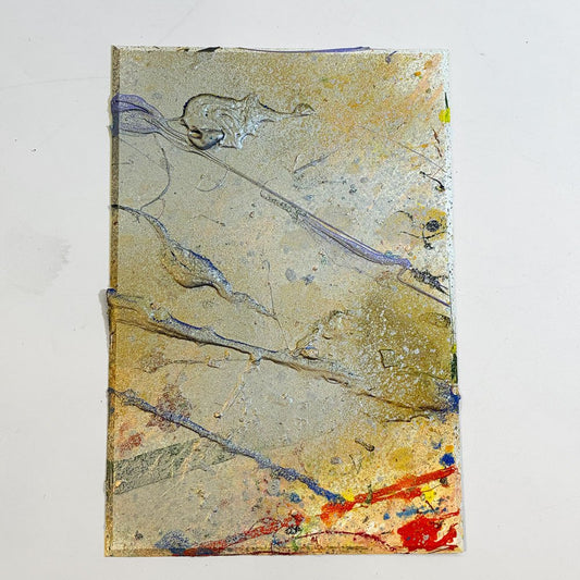 今井アレクサンドル ポストカード 油絵原画 アート 抽象画 アンフォルメル 10×15㎝ 直筆サイン 2015年 現代アート 今井俊満 H ★