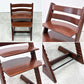 ストッケ STOKKE トリップトラップ TRIPP TRAPP ベビーチェア キッズチェア SN4 プラスチックガード/クッション付 ノルウェー 北欧家具 ◎
