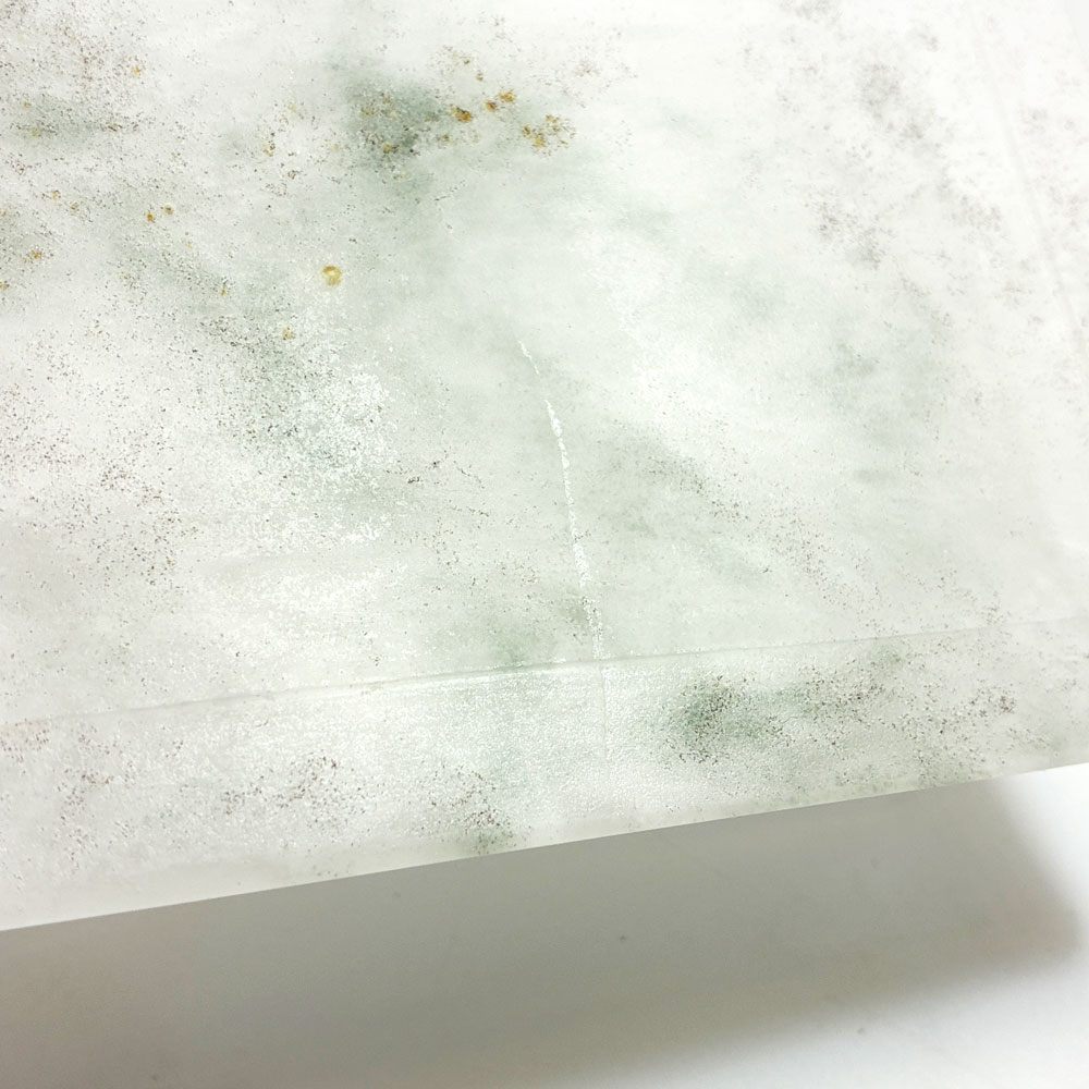 砂田夏海 shijima 長皿 ガラス プレート 霞 パート・ド・ヴェール キルンワーク 23.5×9.7cm 現代作家 ★