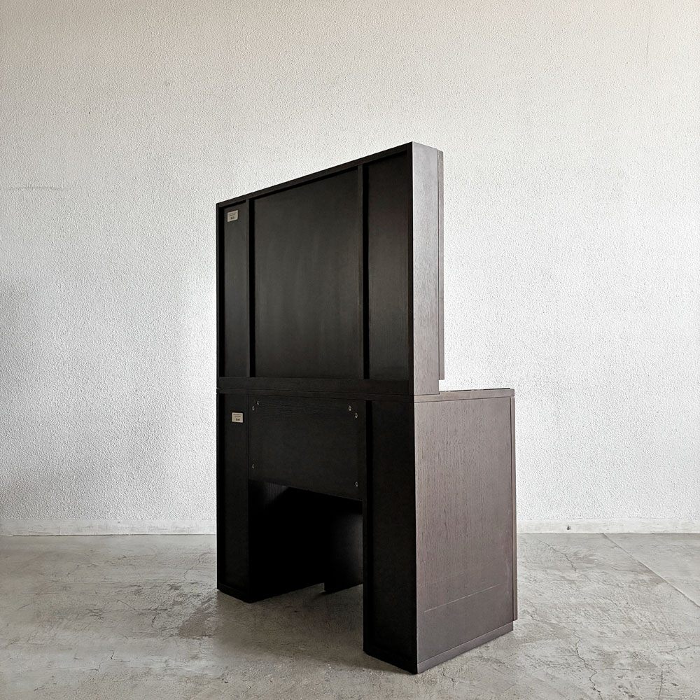 アクタス ACTUS プリモ PRIMO ドレッサー 三面鏡 オーク材 W95cm スツール付 参考価格￥100,000- 廃番 〓