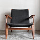 カールハンセン＆サン Carl Hansen & Son CH25 イージーチェア ラウンジチェア ウォールナット材 ブラックペーパーコード ハンス・J・ウェグナー デンマーク 北欧家具 ■