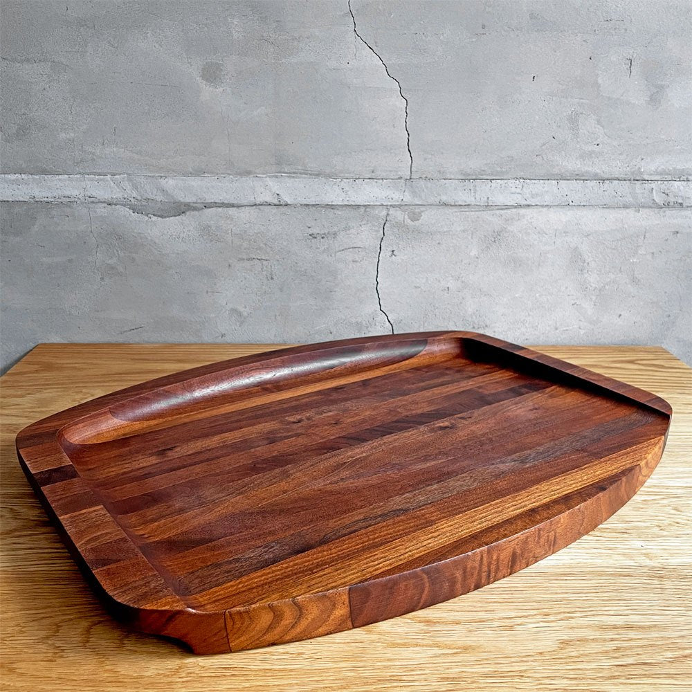 グラッドマーク Gladmark Burbank California カッティングボード トレイ ブラックウォールナット無垢集成材 USビンテージ ミッドセンチュリー ♪