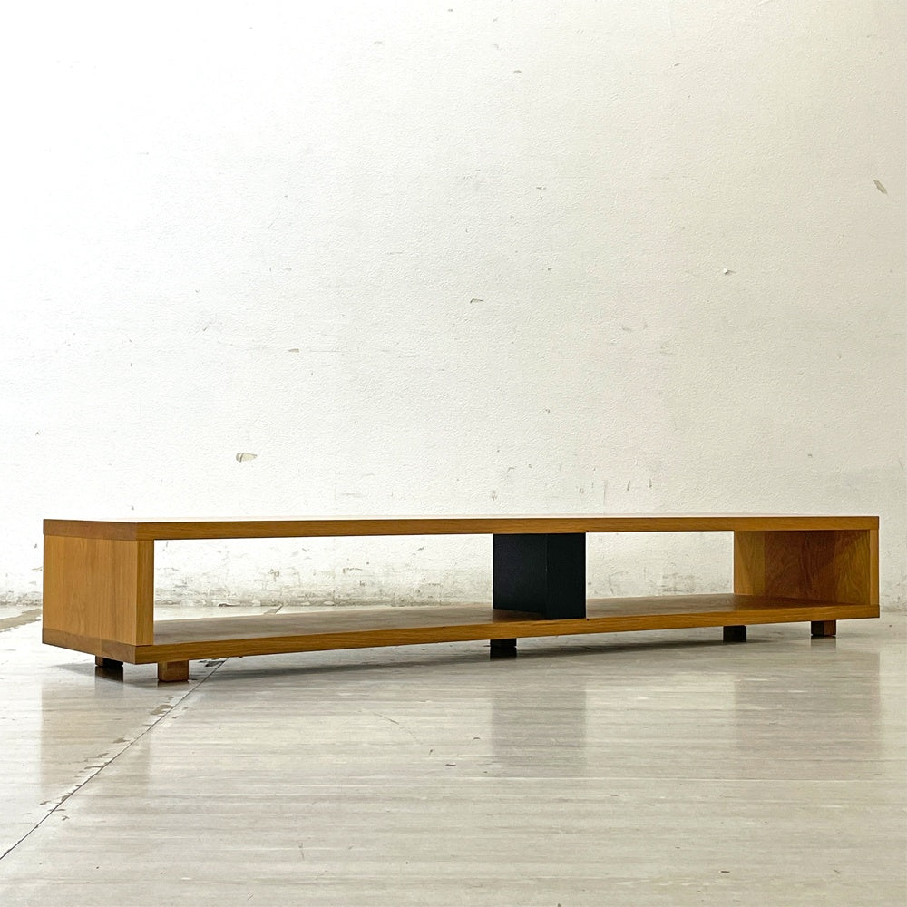 無印良品 MUJI リアルファニチャー オーク無垢材 テレビボード AVボード オープンタイプ W180cm ●