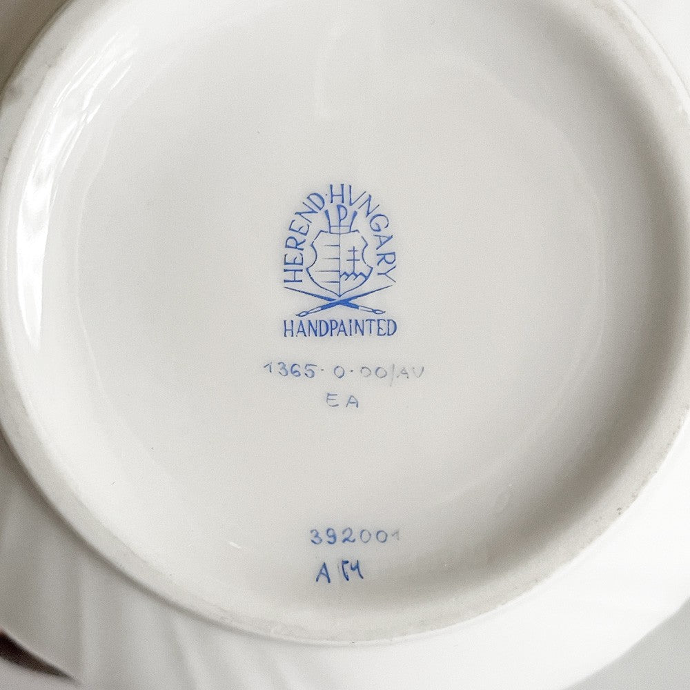 ヘレンド HEREND アポニーグリーン スラップボウル ボウル ヘレンドグリーン 金彩 磁器 Φ7cm ハンガリー 定価￥35,200- ■