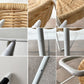 イデー IDEE ワラビー WALLABY サイドテーブル SIDE TABLE ラタン スチール ホワイト ナチュラルモダン H60㎝ 廃番仕様 現行定価39,900円 ◇
