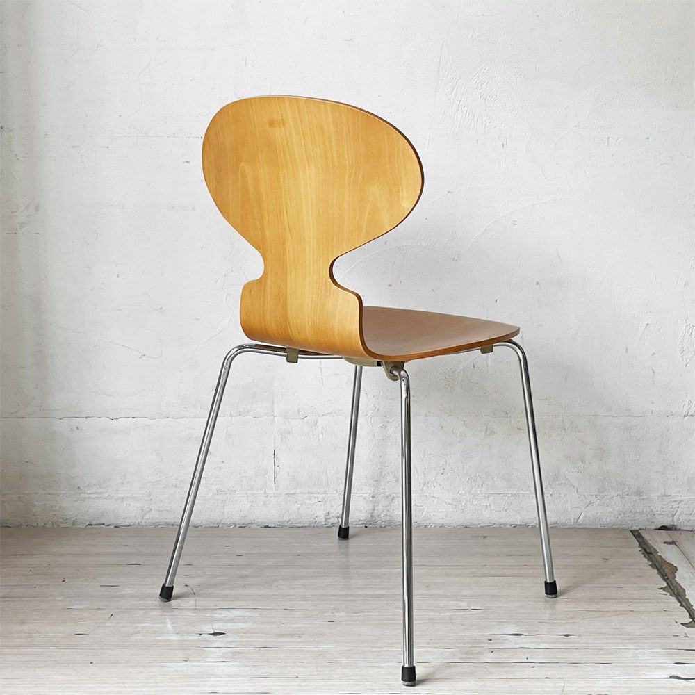 フリッツハンセン Fritz Hansen 3101 アリンコチェア アントチェア 4本脚 ナチュラルビーチ ラッカー仕上げ フェルトグライズ アルネ・ヤコブセン C ★