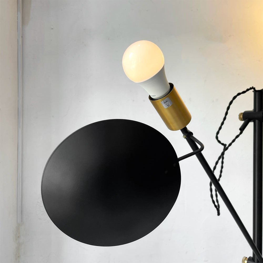 ハモサ HERMOSA ポルダー フロアランプ POLDER FLOOR LAMP フロアスタンド スチール×真鍮 モダン インダストリアル ★