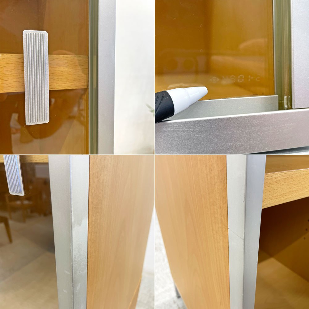 カッシーナイクスシー Cassina ixc. モダン MODERN システムガラスキャビネット2段+システムローボード M ピエロ・リッソーニ 〓