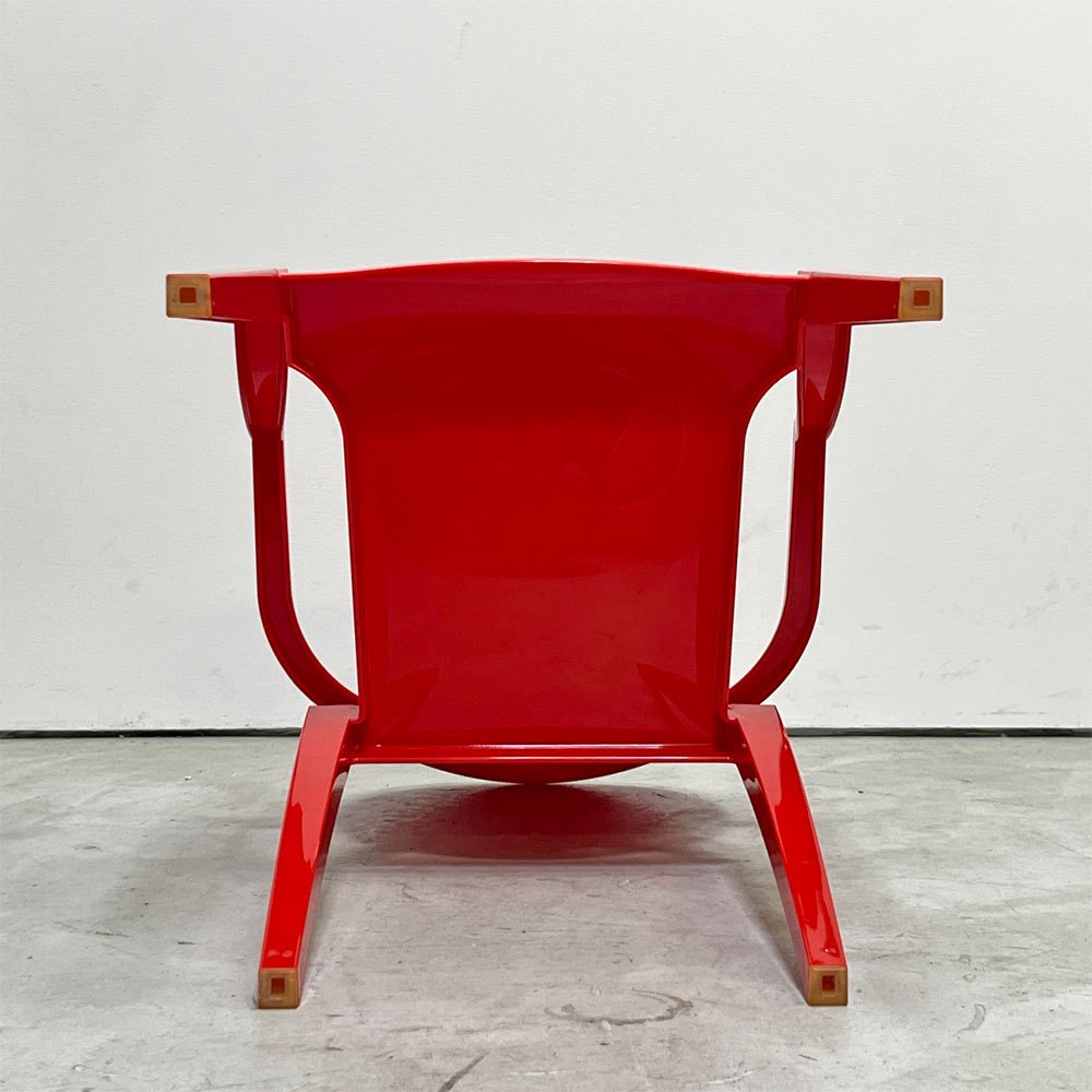 カルテル Kartell ルールーゴースト LouLou Ghost キッズチェア スタッキング アームチェア レッド フィリップ・スタルク 廃番 ●