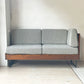 アデペシュ a.depeche ウォーム WARM LDソファ レフトアーム LD sofa left arm ヘリンボーン カバーリング 2シーター パイン材 定価90,200円 ★