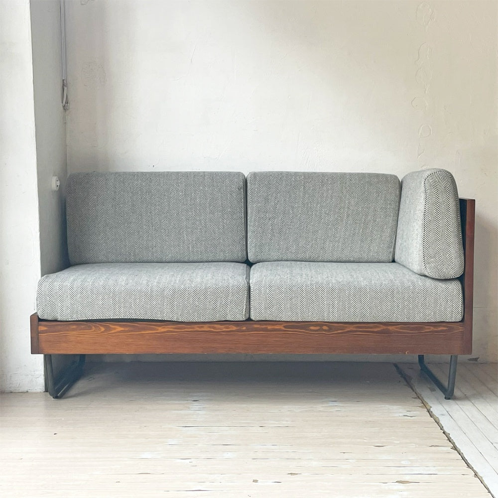 アデペシュ a.depeche ウォーム WARM LDソファ レフトアーム LD sofa left arm ヘリンボーン カバーリング 2シーター パイン材 定価90,200円 ★