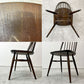 アーコール Ercol クエーカーチェア ダイニングチェア ハイバック オールドコロニアル ブラウン エルム材 × ビーチ材 UKビンテージ 英国家具 ●