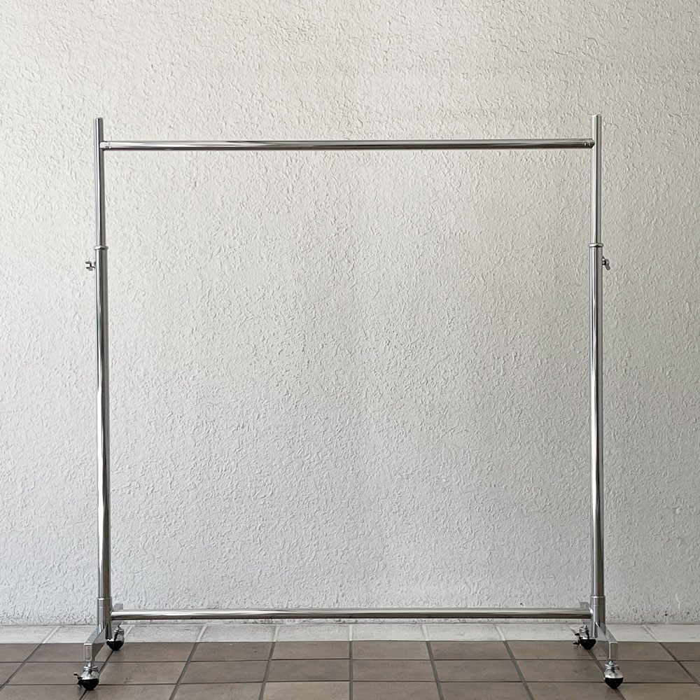 クロームスタイル CHROME-STYLE ストロンガーシリーズ ハンガーラック コートハンガー 高さ調整可 キャスター付き W126.5cm 店舗什器 ◇