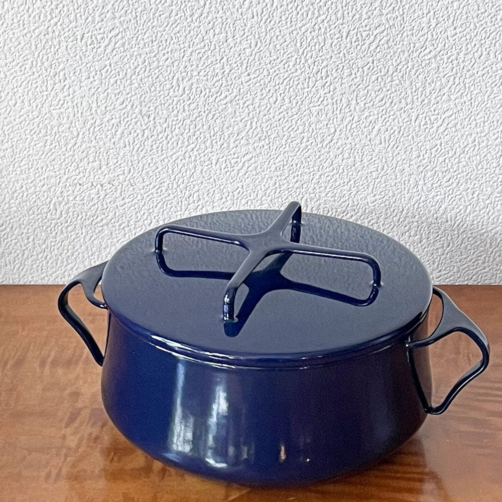 ダンスク DANSK コベンスタイル 両手鍋 ホーロー キャセロール W26cm イェンス・クイストゴー ミッドナイトブルー 北欧 ◇