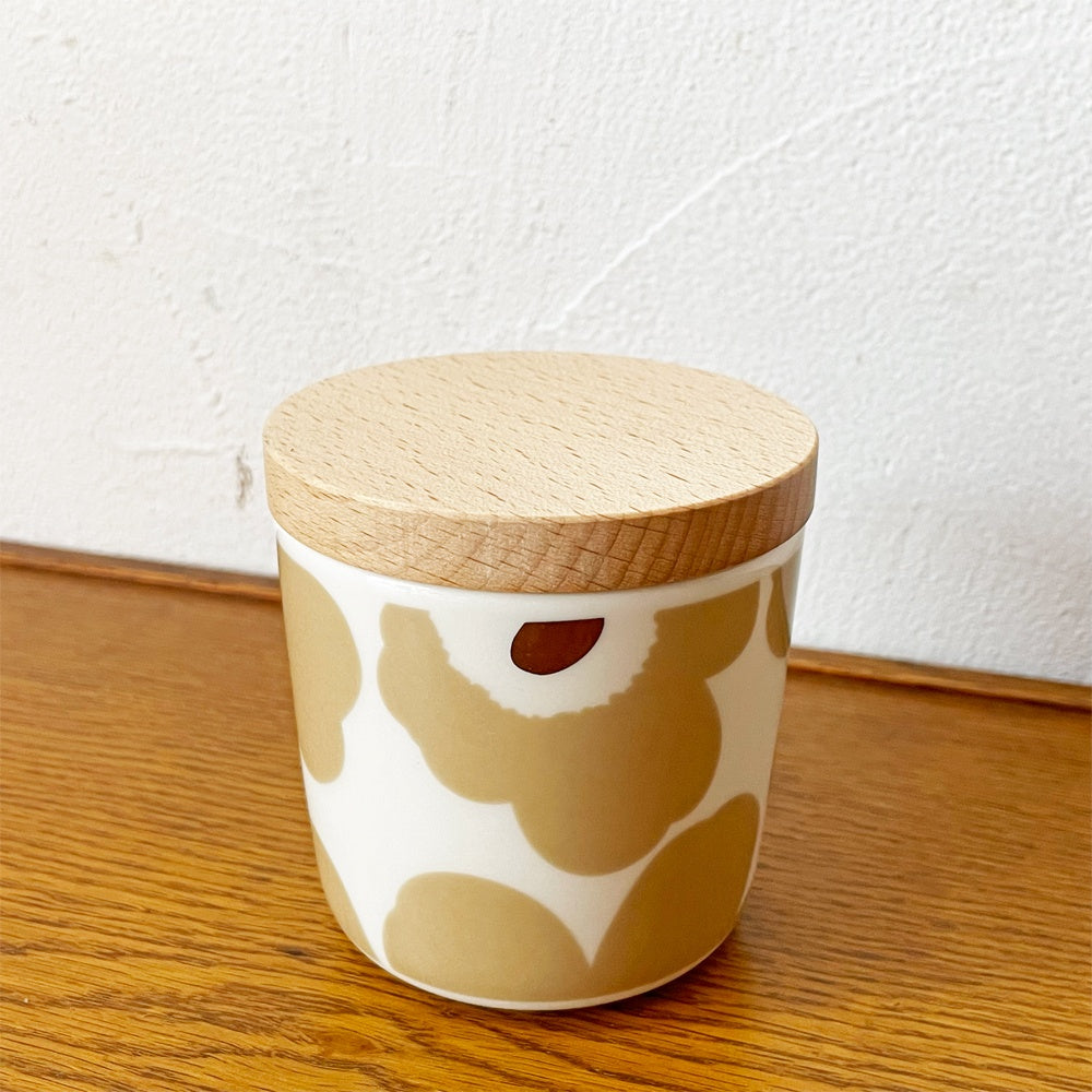 マリメッコ marimekko ウニッコ Unikko ラテマグ コーヒーカップ 200ml 木蓋付き マイヤ・イソラ フィンランド 北欧食器 A ★