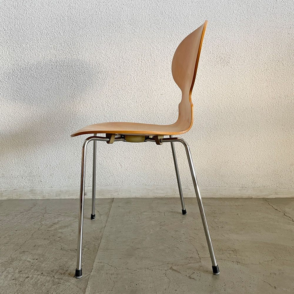 フリッツハンセン Fritz Hansen 3101 アリンコチェア アントチェア 4本脚 ナチュラルビーチ ラッカー仕上げ フェルトグライズ アルネ・ヤコブセン C 〓