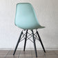 ハーマンミラー HermanMiller サイドシェルチェア ドゥエルレッグ DSW アクアスカイ × エボニー ポリプロピレン製 イームズ ミッドセンチュリー ◇