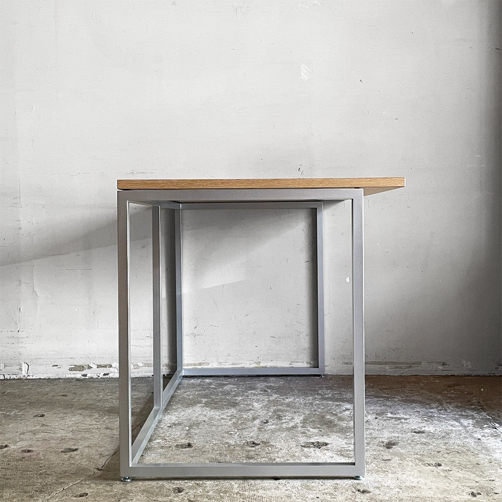 ビスレー BISLEY デスクプラン DESK PLAN Lフット ワーキングテーブル デスク オーク メラミン天板 スチール脚 W120cm イギリス ■