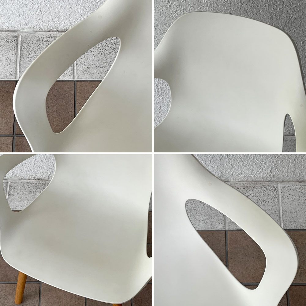 ヴィトラ Vitra ハル HAL アームチェア ダイニングチェア ウッド ホワイト オーク材 ジャスパー・モリソン スーパーノーマル 現行定価108,900円 ◇