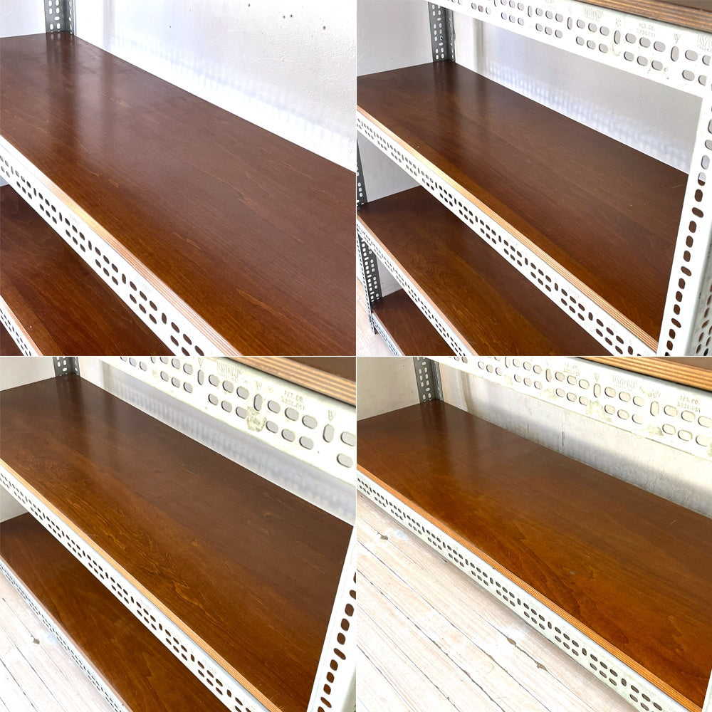 リオン LYON アングルシェルフ SLOTTED ANGLE SHELF 5段 オープンシェルフ インダストリアル P.F.S取扱 ★