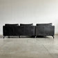 リラックスフォーム RELAX FORM グラシエーロ GLACIERO カウチソファ 2P ＋ シェーズロング セット W261cm 美品 レザーテックス 参考価格235,675円の品 関家具 〓