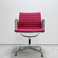 ヴィトラ vitra アルミナムグループ マネジメントチェア デスクチェア 4本脚 ファブリック張り替え済み レッド系 イームズ ●