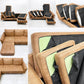 ジャーナルスタンダードファニチャー j.s.F ピーエスエフ カウチソファ PSF COUCH SOFA W210cm 3人掛けソファ オットマン レザー調 USB充電 コンセント付属 参考価格165,000円 ●