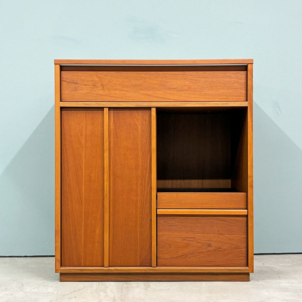 ウニコ unico ウィック WICK キッチンカウンター キッチンボード キャビネット チーク材 W80㎝ 廃番 ◎