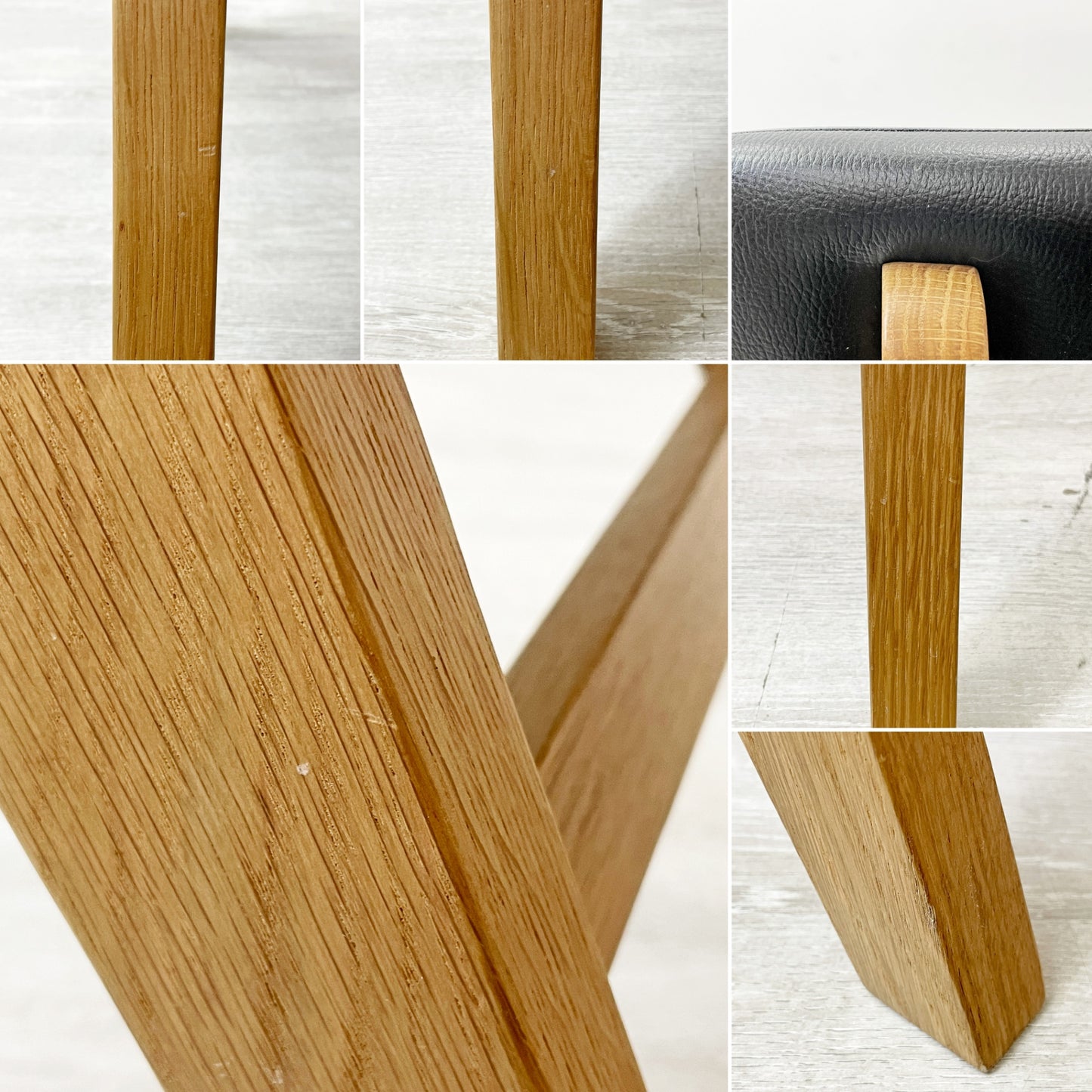 ドアーズリビングプロダクツ DOORS LIVING PRODUCTS ボシー BOTHY Mountain Leg Chair ダイニングチェア PVCレザー オーク無垢材 コンパスレッグ B ●