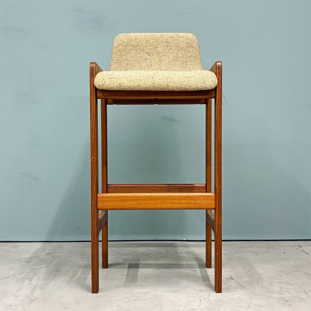 ディースキャン D-SCAN チーク材 カウンターチェア ハイチェア ハイスツール ファブリック デンマーク 北欧家具 ◎