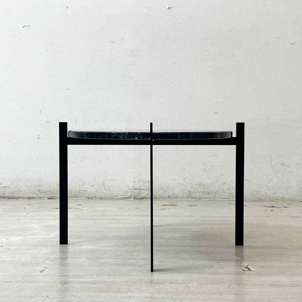 オックスデンマーク OX DENMARQ シングルデックテーブル SINGLE DECK TABLE 大理石×スチール ブラック モダンデザイン 定価 99,000円 ●