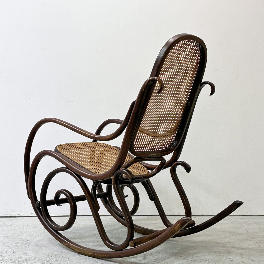 マルニ maruni ロッキングチェア Bentwood rocking chair  ラタン 曲木 ベントウッド オールドマルニ ブラウン ●
