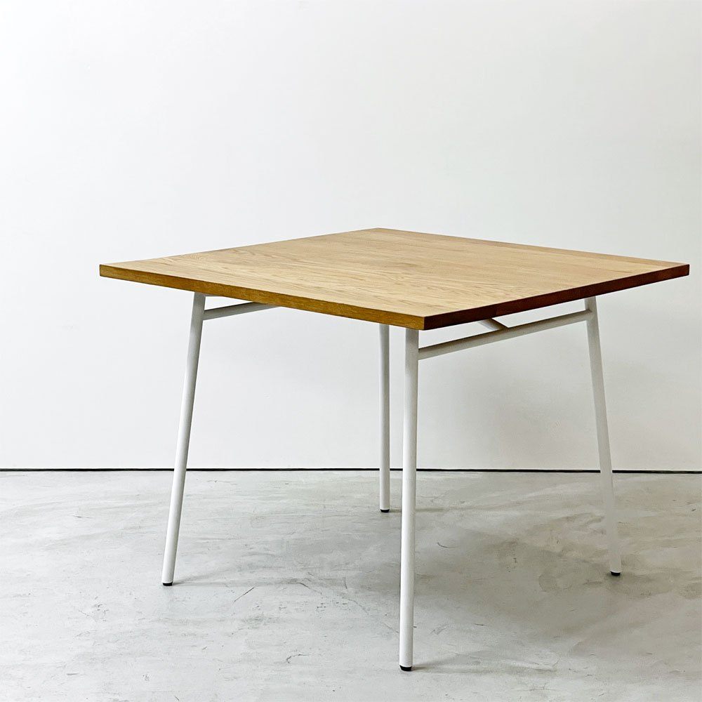 イデー IDEE マタン MATIN DINING TABLE 900 OAK ダイニングテーブル W90cm オーク材 ホワイトスチール脚 外箱付 澁谷一星 通常定価￥84,700- 未使用保管品 〓