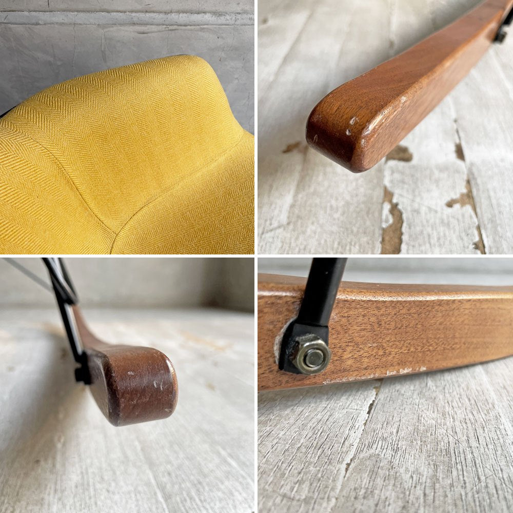 ハーマンミラー Herman Miller アームシェルチェア モダンファニチャーセールス FRP アプホルスター ロッカーベース イームズ  ビンテージ♪