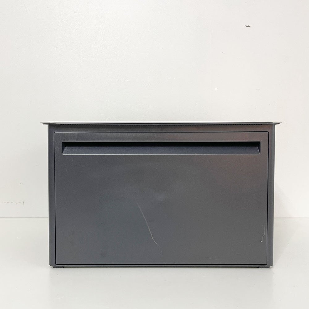 タッパーウェア Tupperware マルチオーガナイザー ワイド ドロップダウンドア ブラック×ホワイト ●